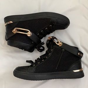 ALDO Black And Gold Sneakers